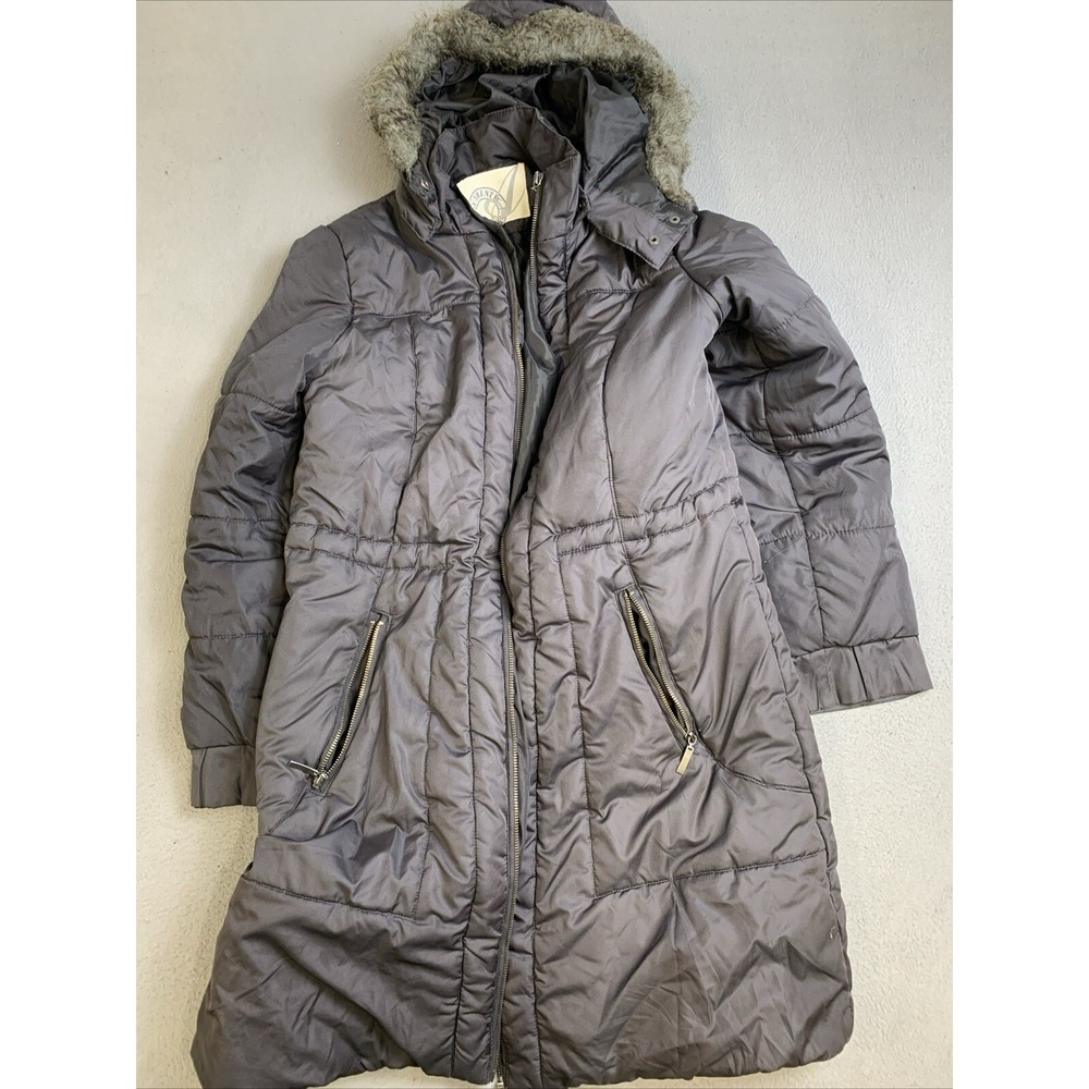 Authentic Coat‎ Women's Size 16 Outerwear Winter Gray Puffer Parka Long Hooded